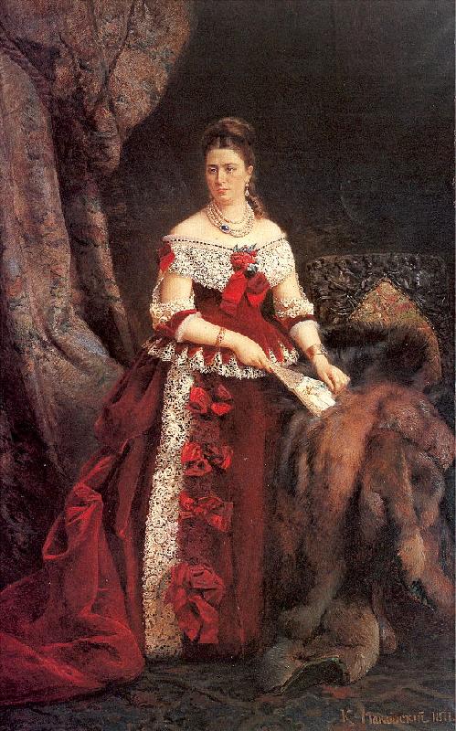 Makovsky, Konstantin Portrait of Countess Vera Zubova oil painting image